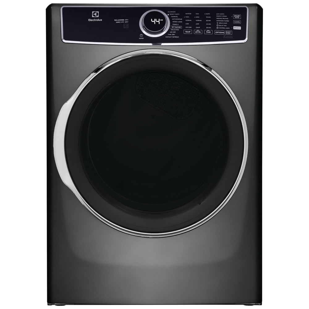 ELFE763CAT - Sèche‑linge électrique à chargement frontal Perfect Steam™ 8,0 pi³ (Titanium)