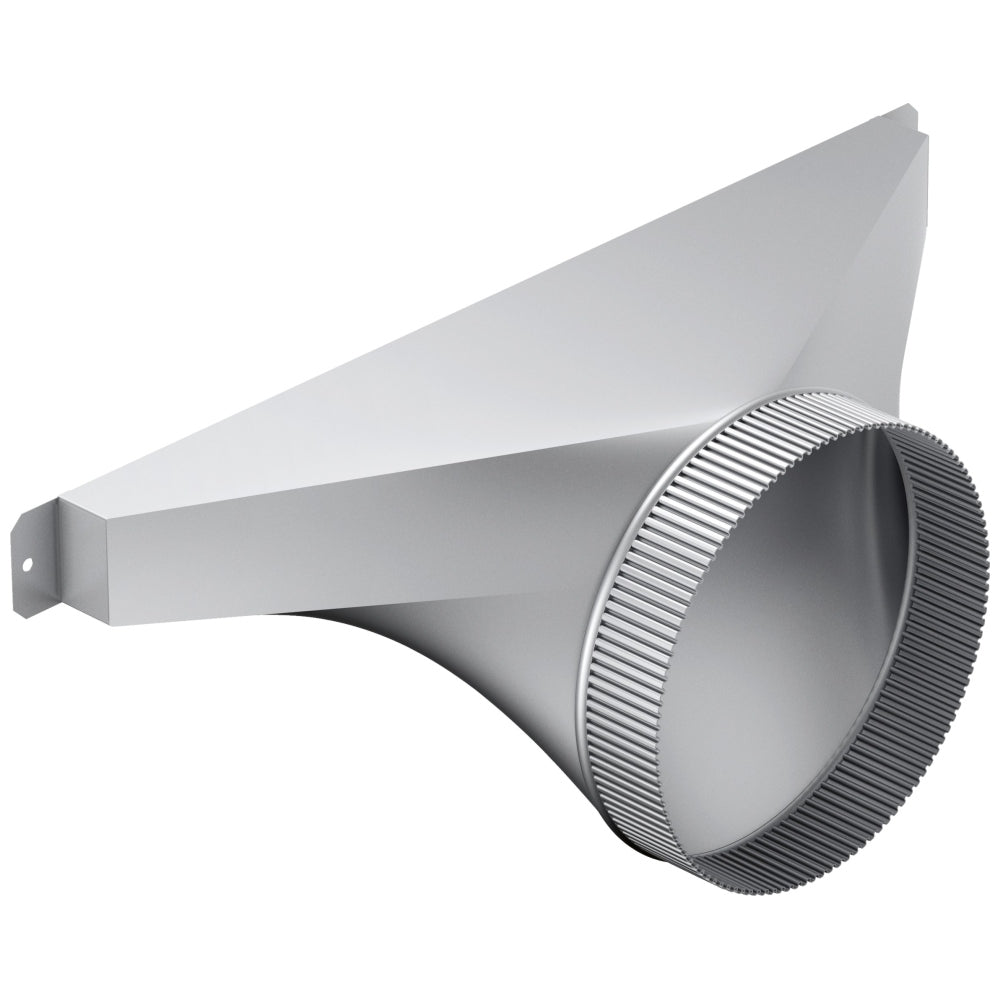 HDDSTRAN8 - Transition latérale/arrière 8 " en acier inoxydable pour hotte