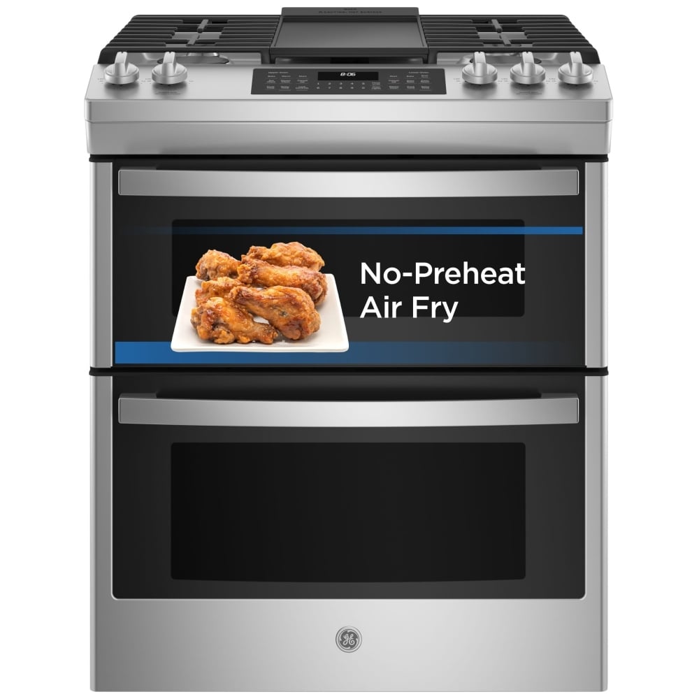 Cuisinière à gaz double four encastrée de 30" GE JCGSS86SPSS