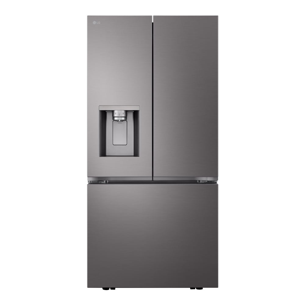 LF25S6330D - Réfrigérateur à portes françaises 25 pi³, profondeur standard, 3 portes, acier inoxydable noir PrintProof™