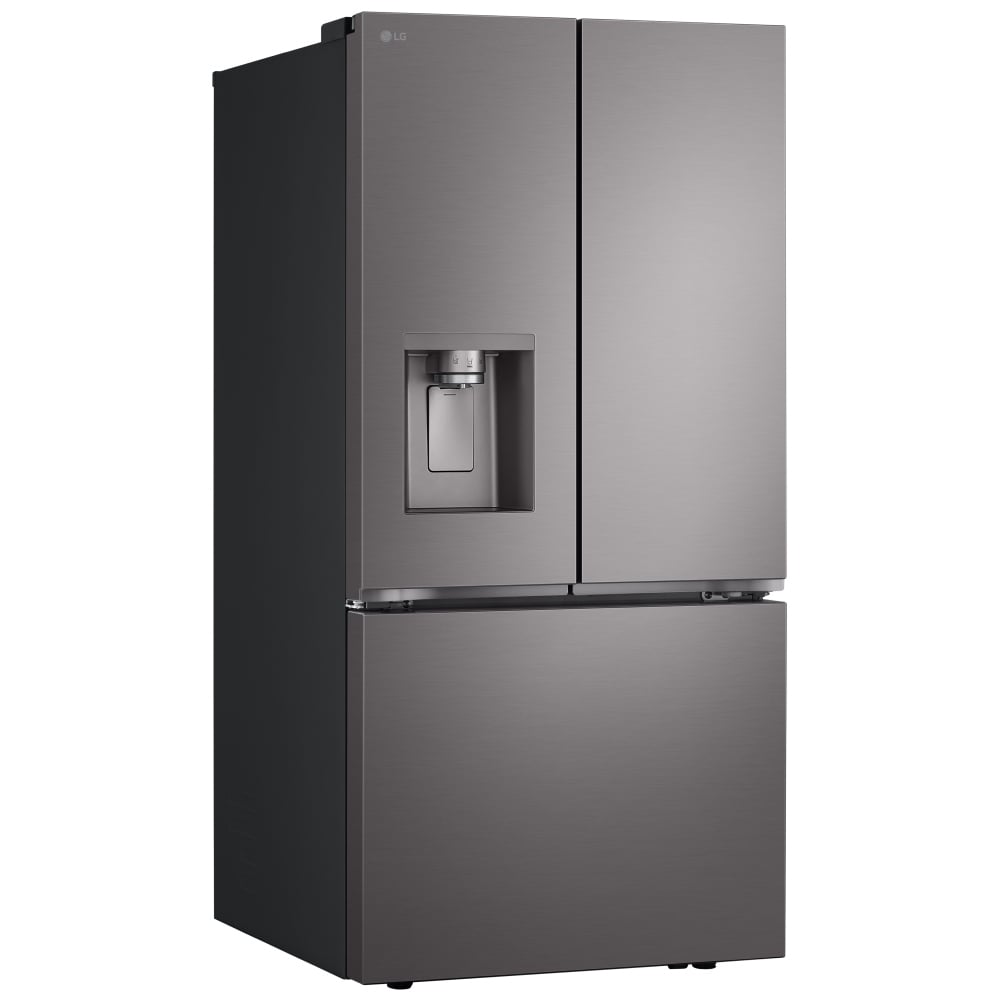 LF25S6330D - Réfrigérateur à portes françaises 25 pi³, profondeur standard, 3 portes, acier inoxydable noir PrintProof™