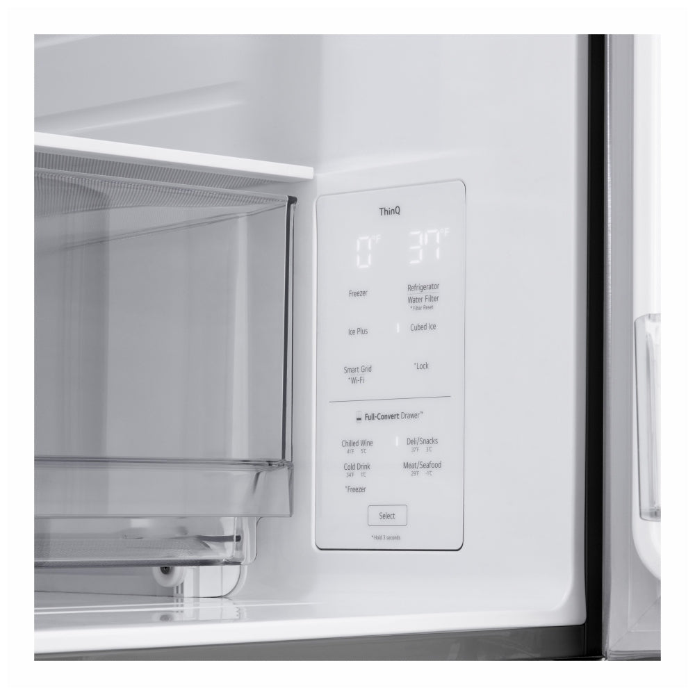 LF30S8210S - Réfrigérateur 4‑portes à portes françaises 30 pi³ Smart Standard‑Depth MAX™ avec tiroir Full‑Convert