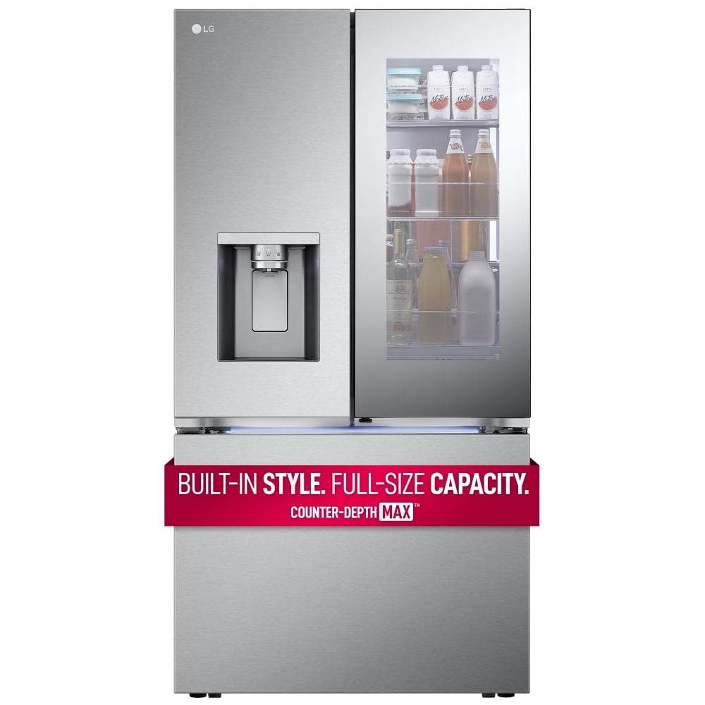 LRYKC2606S - Réfrigérateur à portes françaises encastrable Counter‑Depth MAX™ 26 pi³ Mirror InstaView™