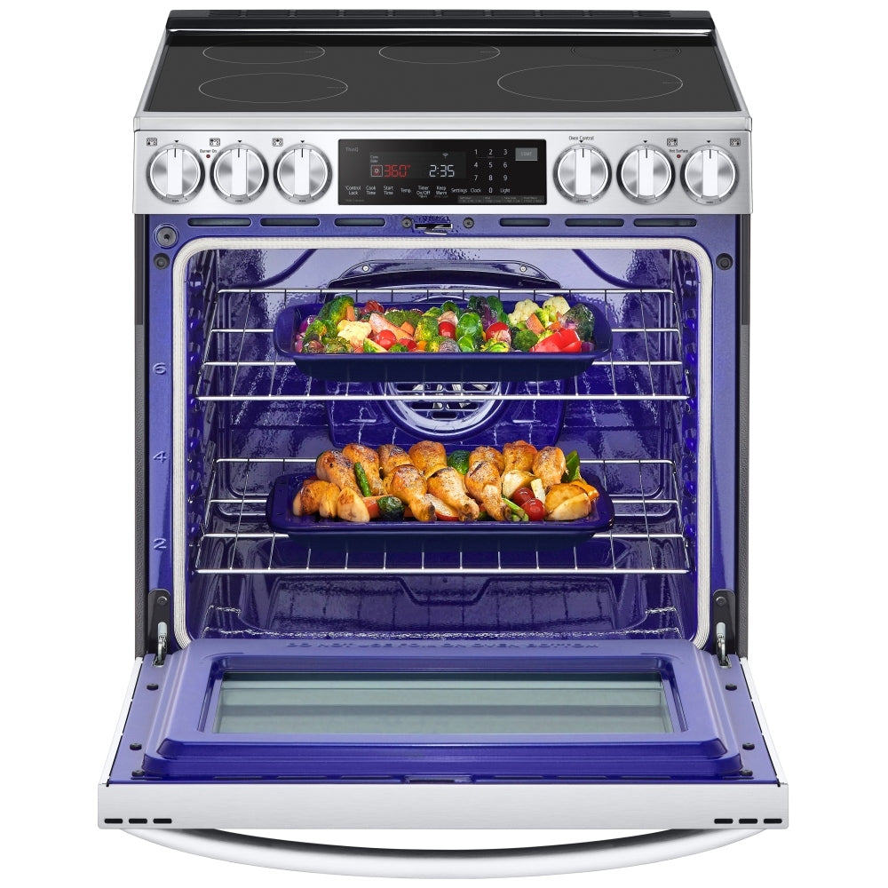 LSIL6336F - Cuisinière à induction encastrable intelligente de 6,3 pi³ avec technologie InstaView®, ProBake Convection®, Air Fry et Air Sous Vide