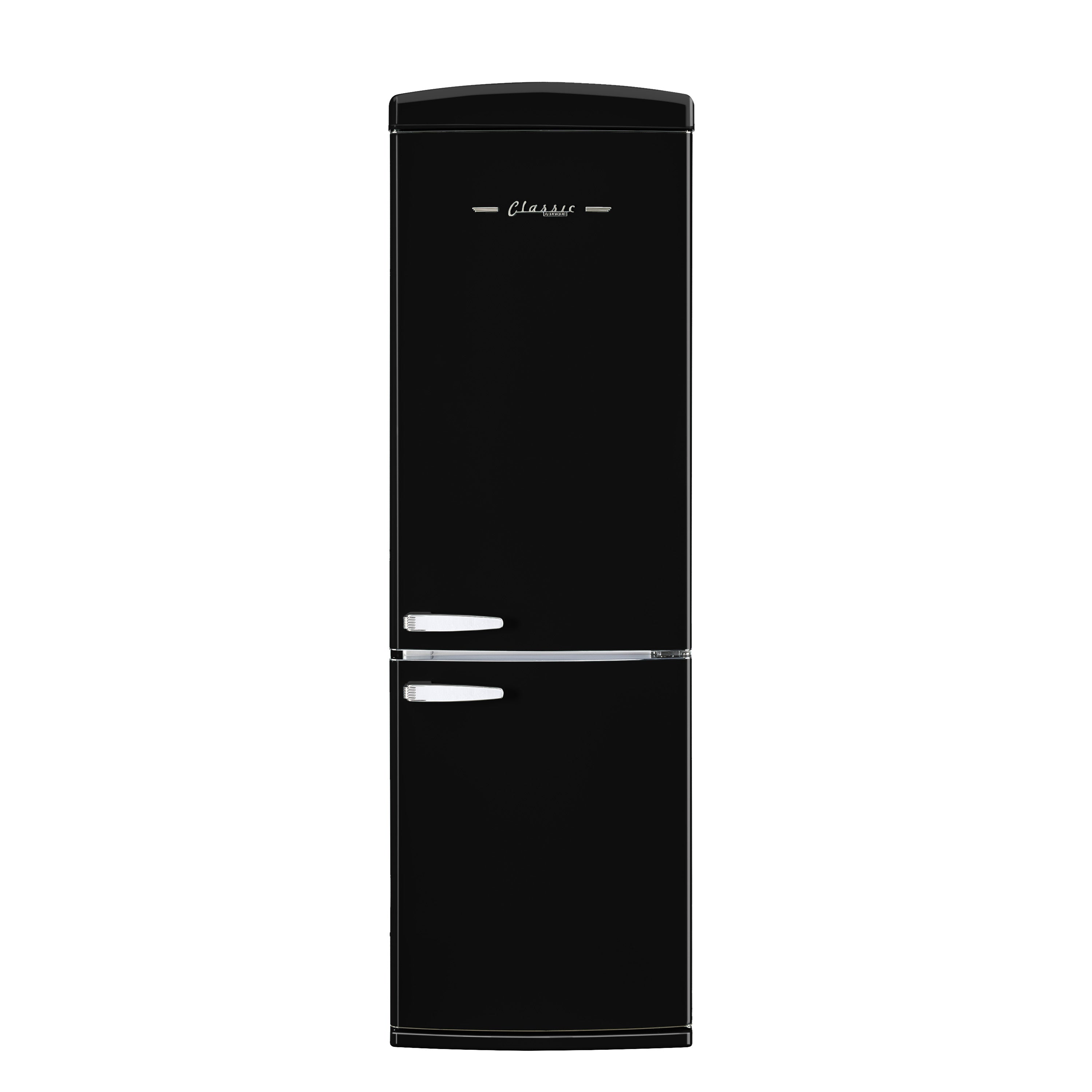 UGP-340L B AC - Réfrigérateur Classic Retro 12 pi3 à congélateur inférieur en Noir Minuit