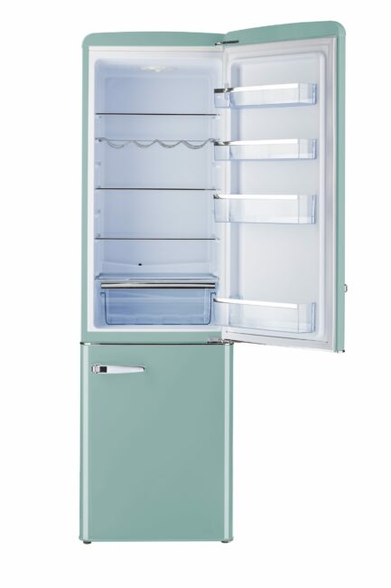 UGP-275L T AC - Réfrigérateur vintage rétro à congélateur inférieur Classic Retro 21,6 po 8,7 pi³ Turquoise Océan, ENERGY STAR