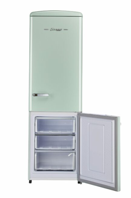UGP-330L LG AC - Réfrigérateur rétro Classic à congélateur inférieur 11,7 pi³, 23,6 po, Vert menthe d’été