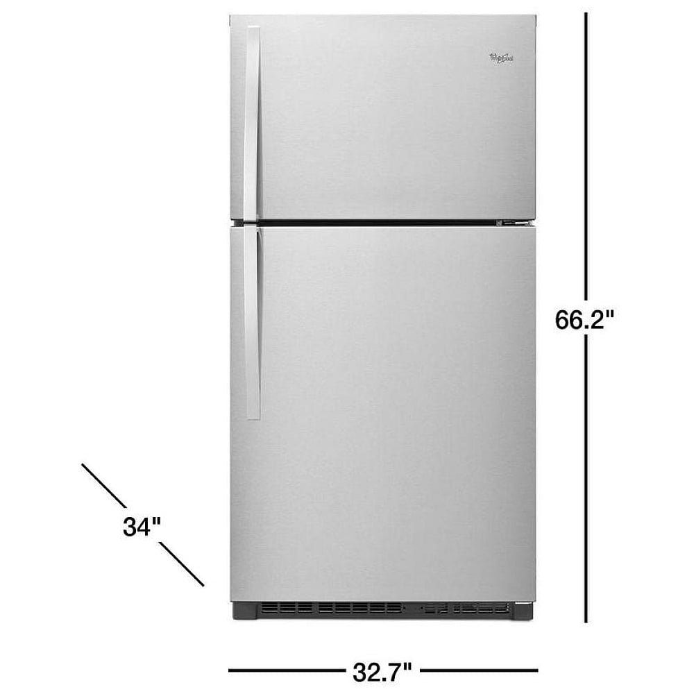 WRT541SZDM - Réfrigérateur à congélateur supérieur 33 po – 21 pi³