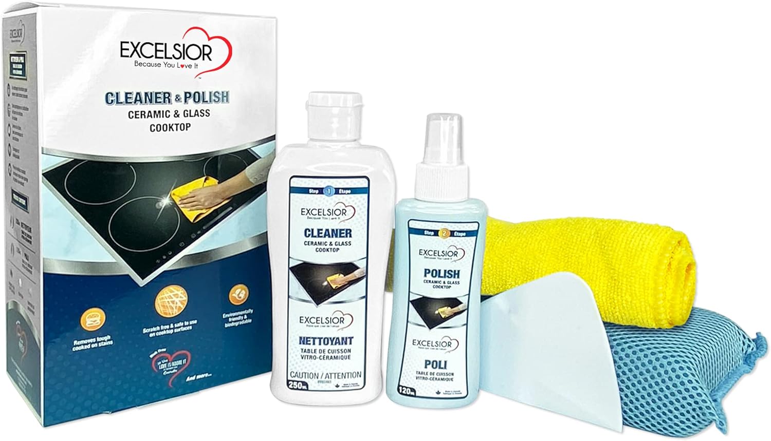Nettoyant & Poli pour table de cuisson vitro-céramique
