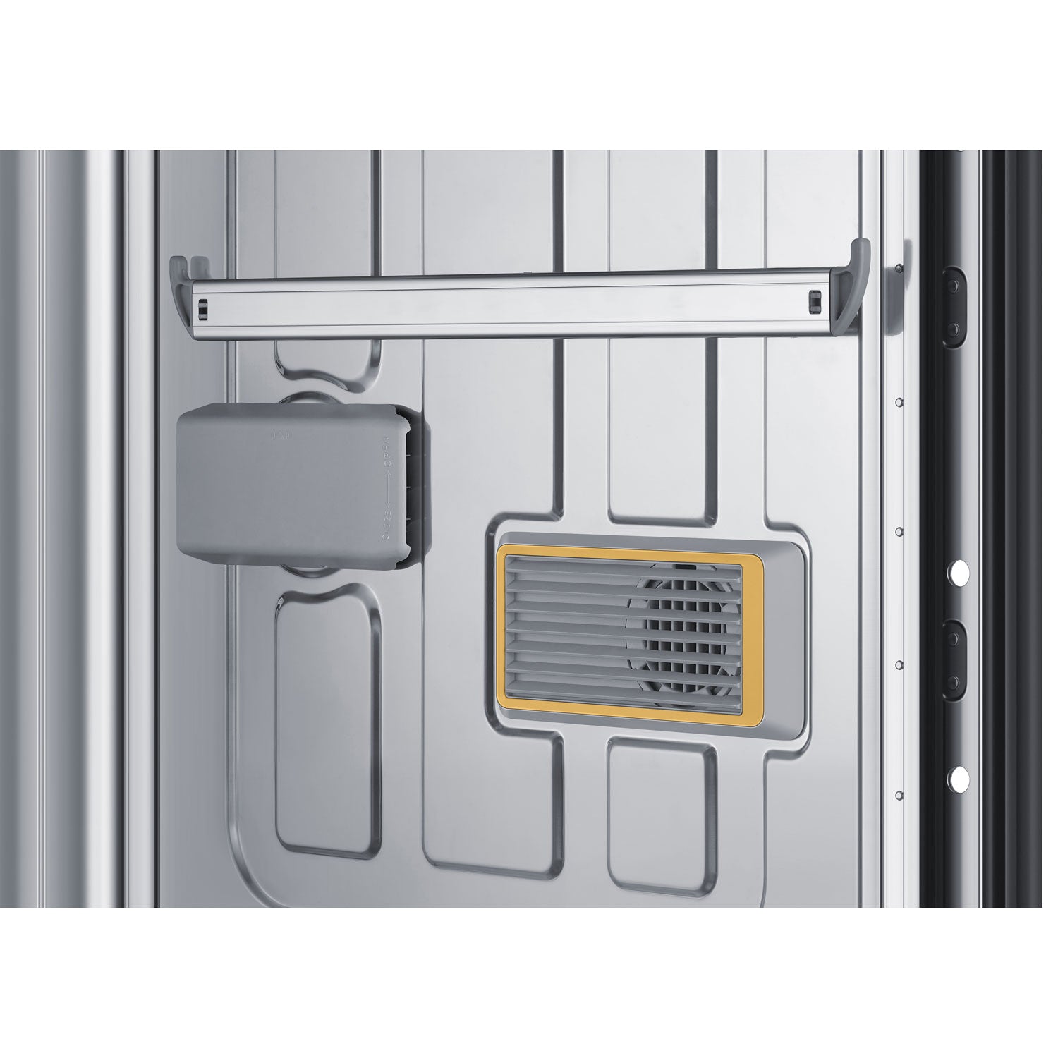 DW80B7070AP/AC - Lave-vaisselle à commandes sur le dessus, 3e panier, StormWash+ et porte à ouverture automatique de 24 po 42 dB de Samsung - Energy Star () - Prêt pour panneau