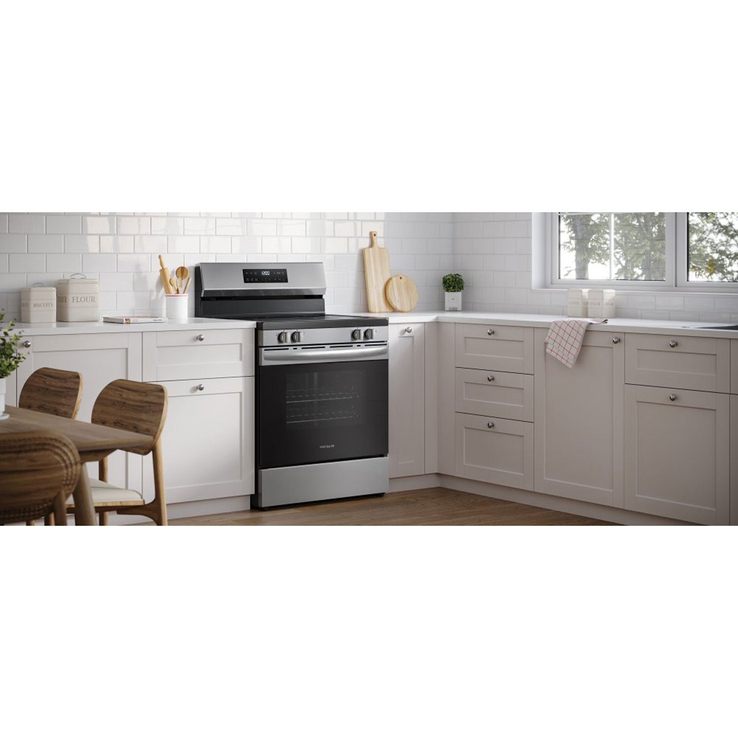 FCRE306CASH - FCRE306CAS - Cuisinière électrique autonome intelligente à 5 éléments avec technologie EvenTemp de 5,3 pi³ et de 30 po de Frigidaire () - Acier inoxydable