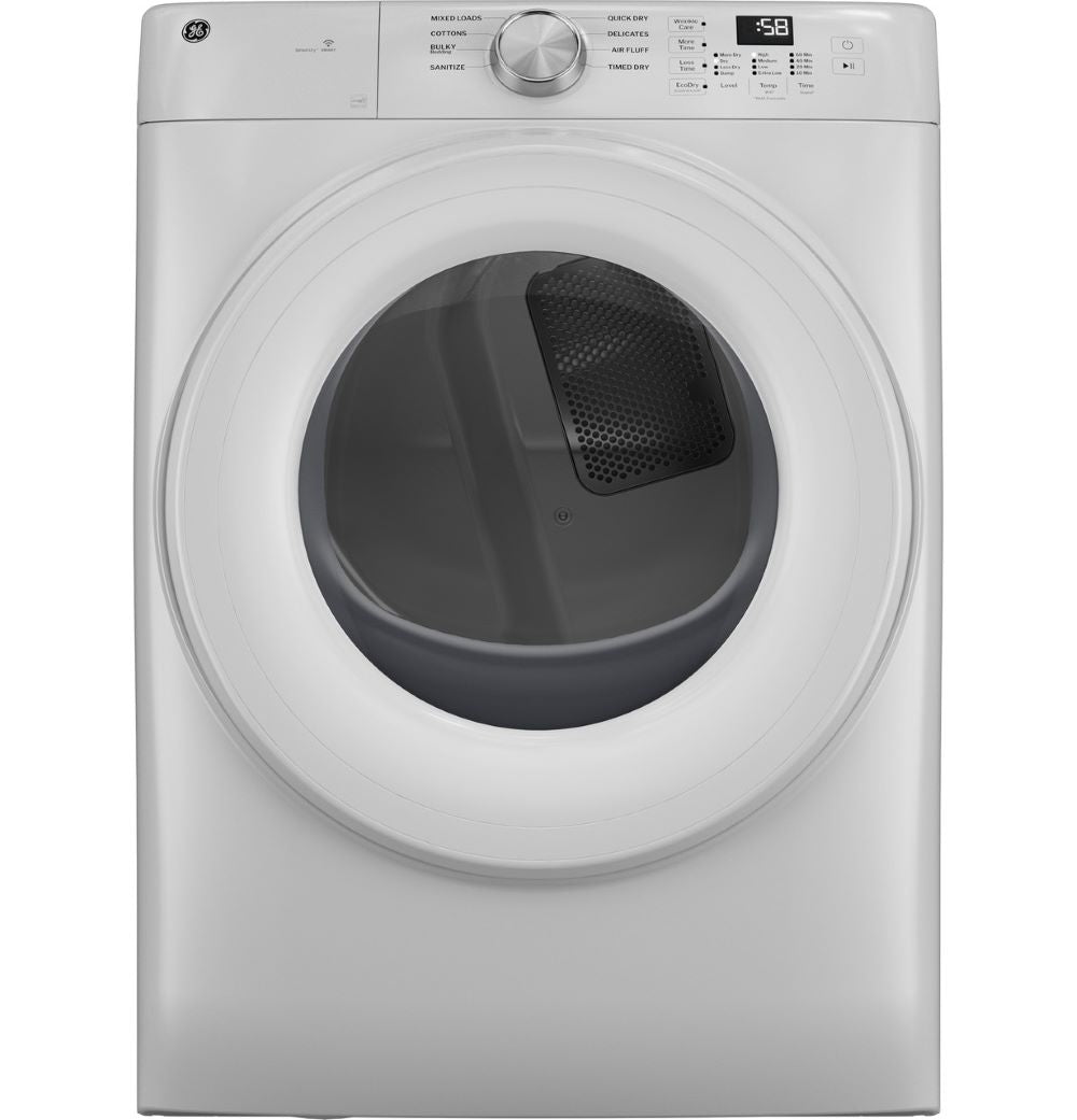 GFD35ESMYWW – Sécheuse au gaz GE 7,8 pi³ blanc