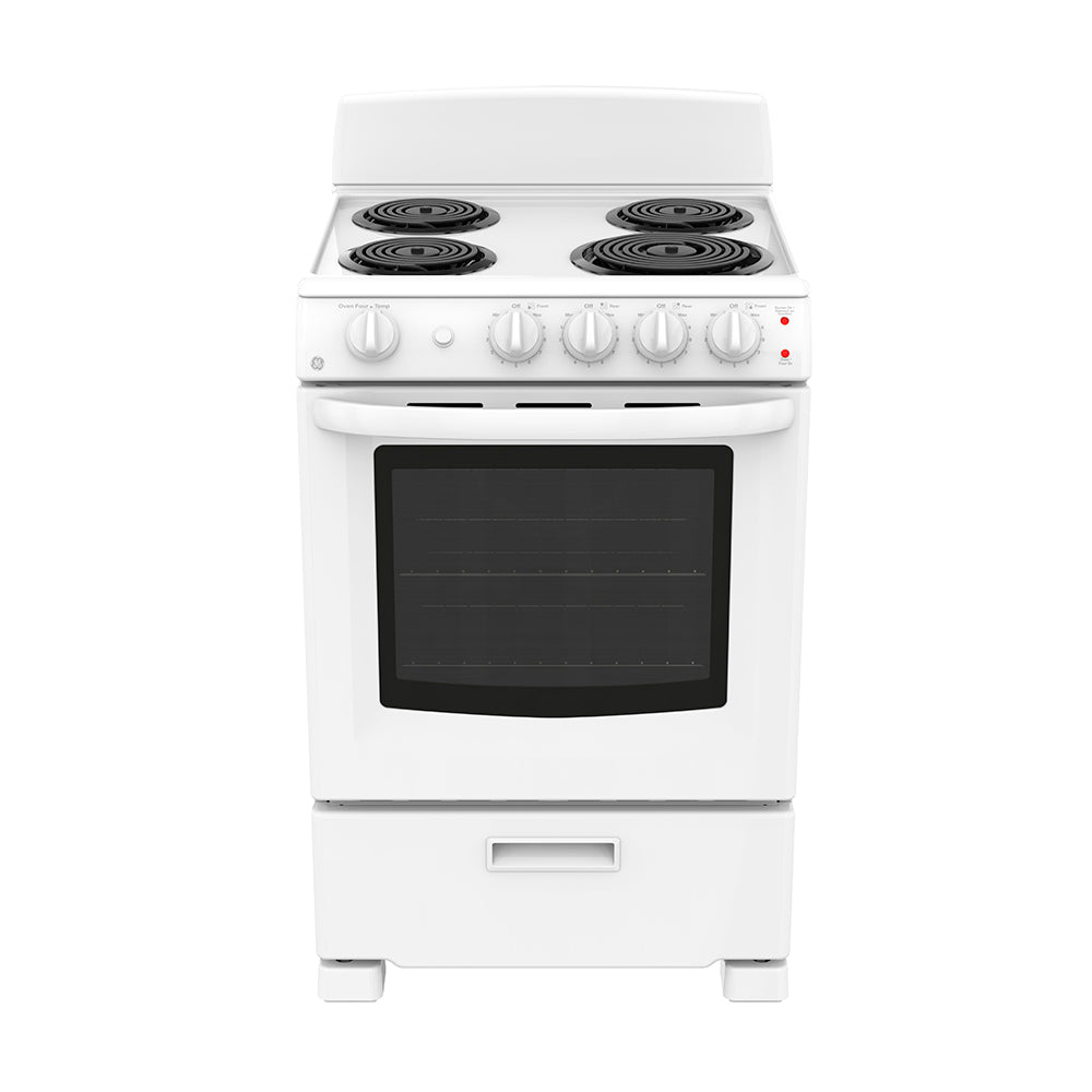 JCAS300DMWW – Cuisinière électrique GE 24 po blanc