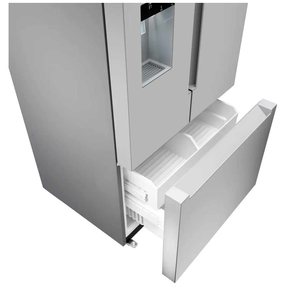 Réfrigérateur à portes françaises série 100, congélateur inférieur, 36″, Acier inoxydable (anti‑empreintes)