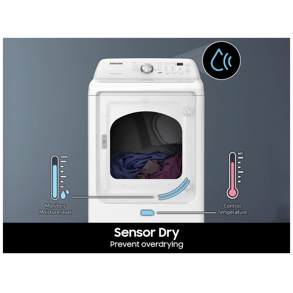 DVE45T3200W - Sécheuse électrique Samsung – 7,2 pi³ avec Sensor Dry