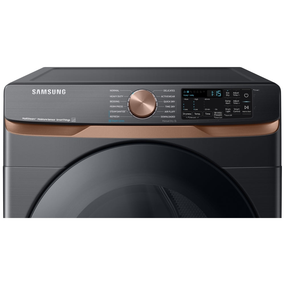 Sécheuse électrique intelligente Samsung DVE50BG8300V 27 po à 7,5 pi³ – Noir brossé