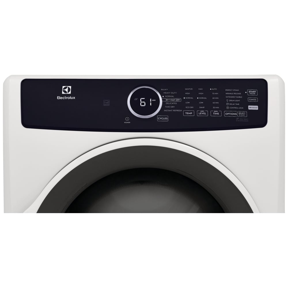 ELFE743CAW - Sècheuse électrique à chargement frontal Perfect Steam™ avec rafraîchissement instantané – 8,0 pi³