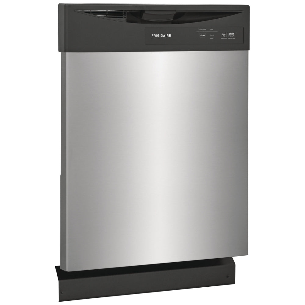 FDPC4221AS - Lave‑vaisselle encastré Frigidaire 24 po, commandes frontales, séchage éco, 62 dBA