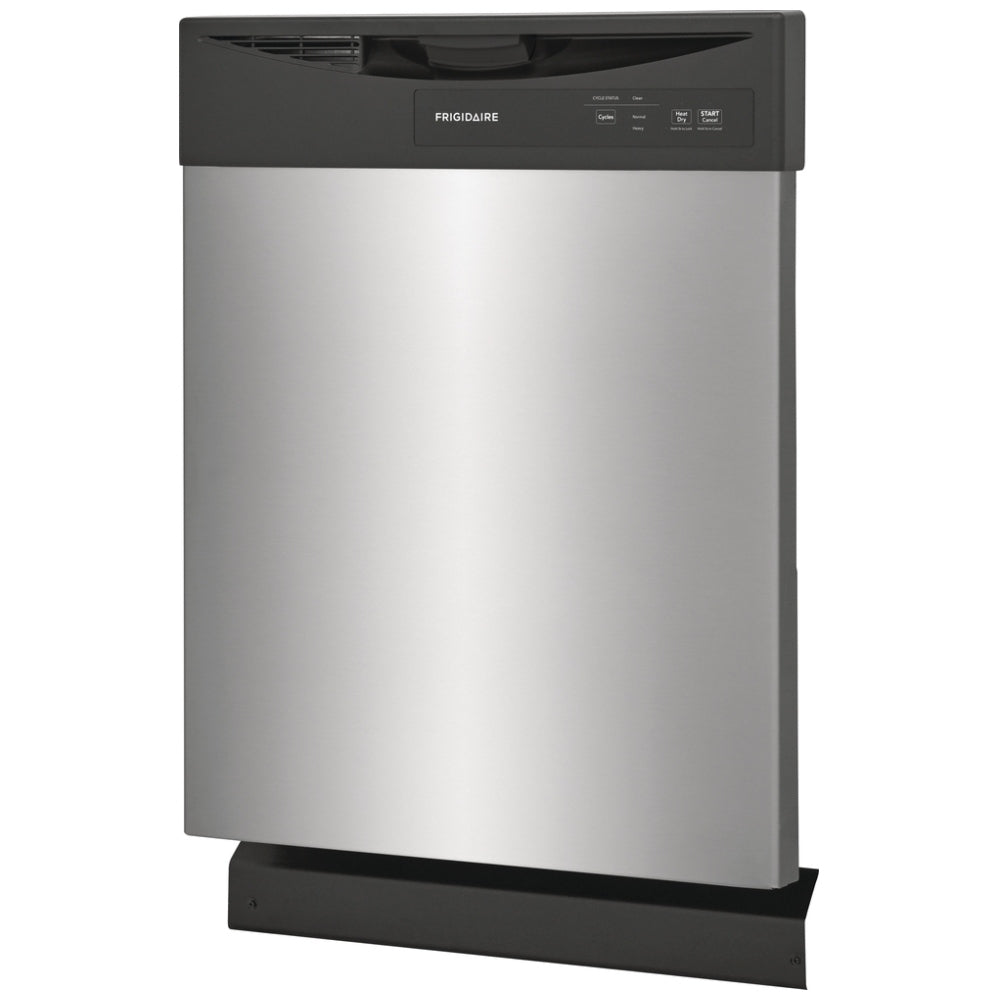 FDPC4221AS - Lave‑vaisselle encastré Frigidaire 24 po, commandes frontales, séchage éco, 62 dBA