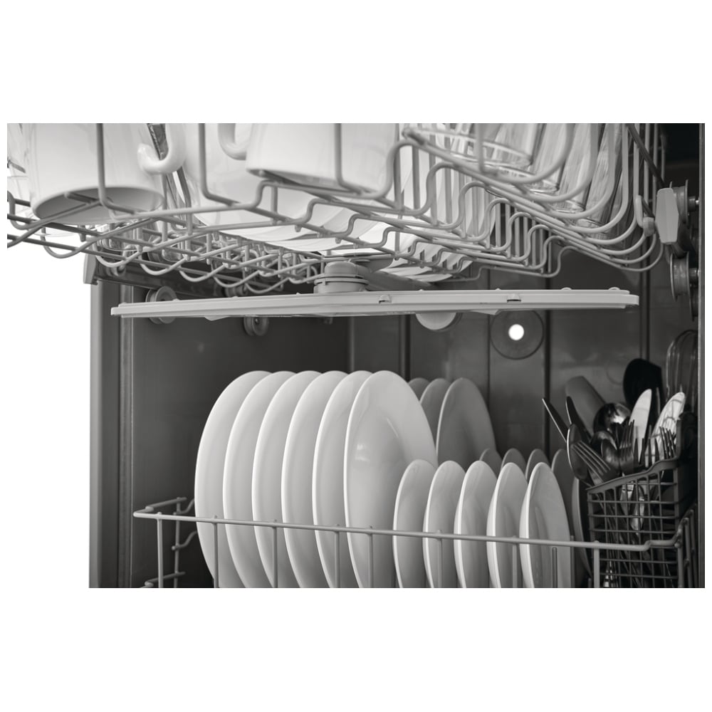 FDPC4221AS - Lave‑vaisselle encastré Frigidaire 24 po, commandes frontales, séchage éco, 62 dBA