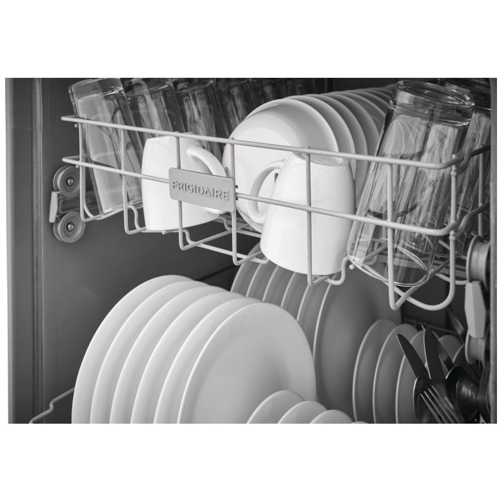 FDPC4221AS - Lave‑vaisselle encastré Frigidaire 24 po, commandes frontales, séchage éco, 62 dBA