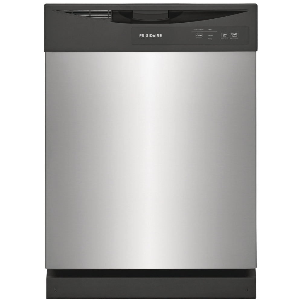 FDPC4221AS - Lave‑vaisselle encastré Frigidaire 24 po, commandes frontales, séchage éco, 62 dBA