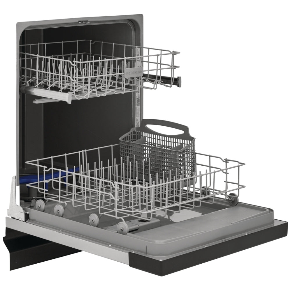 FDPC4221AS - Lave‑vaisselle encastré Frigidaire 24 po, commandes frontales, séchage éco, 62 dBA