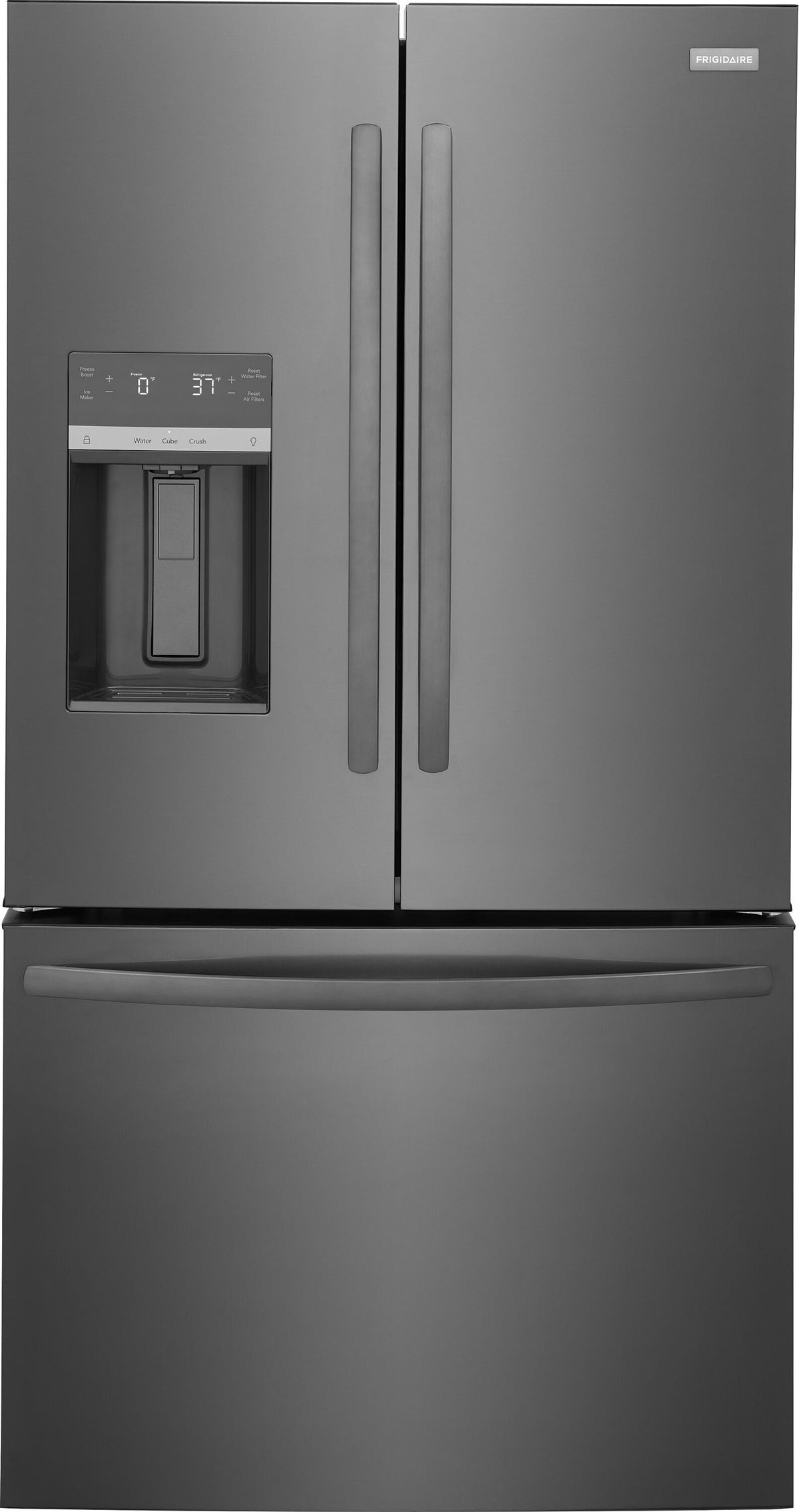 FRFS2823AD – Réfrigérateur à portes françaises Frigidaire 27,8 pi³ inox noir