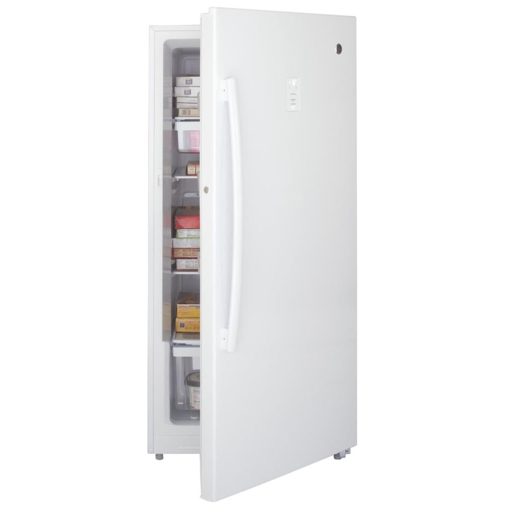 FUF14DLRWW - Congélateur vertical GE 14,1 pi³ sans givre, homologué ENERGY STAR