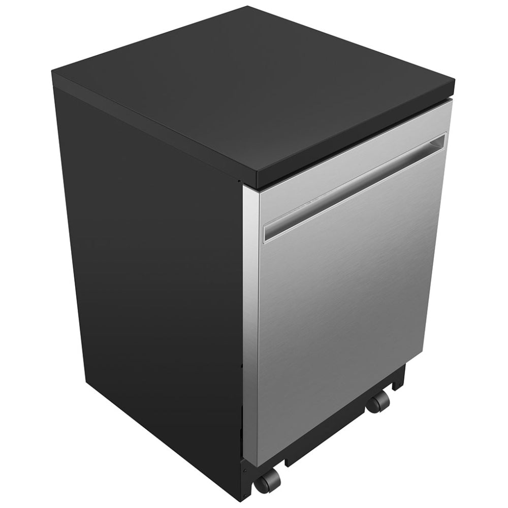 GPT225SSLSS - Lave‑vaisselle portable ENERGY STAR 24 " intérieur en acier inoxydable avec cycle Sanitize