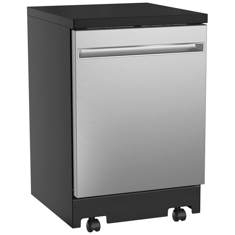 GPT225SSLSS - Lave‑vaisselle portable ENERGY STAR 24 " intérieur en acier inoxydable avec cycle Sanitize