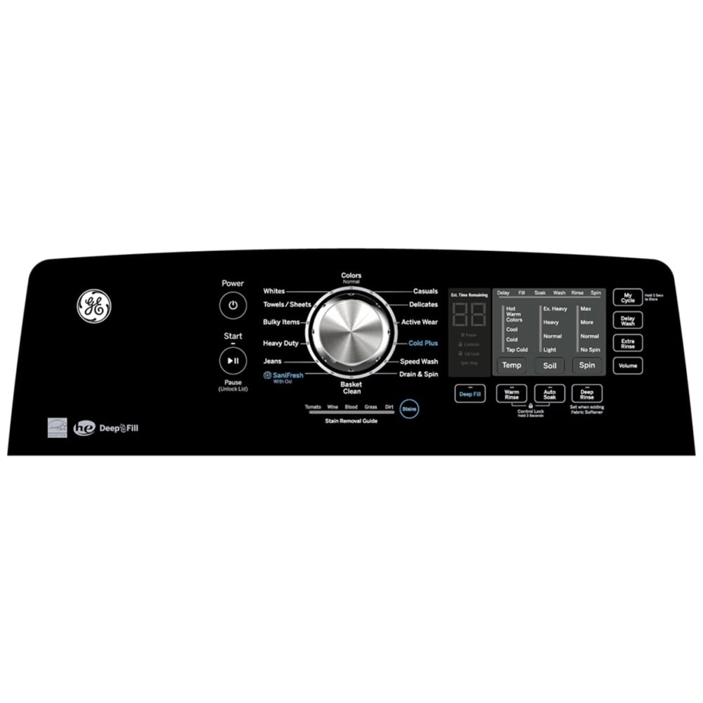 GTW681BMRWS - Lave‑linge à chargement par le haut GE 5.3 pi³