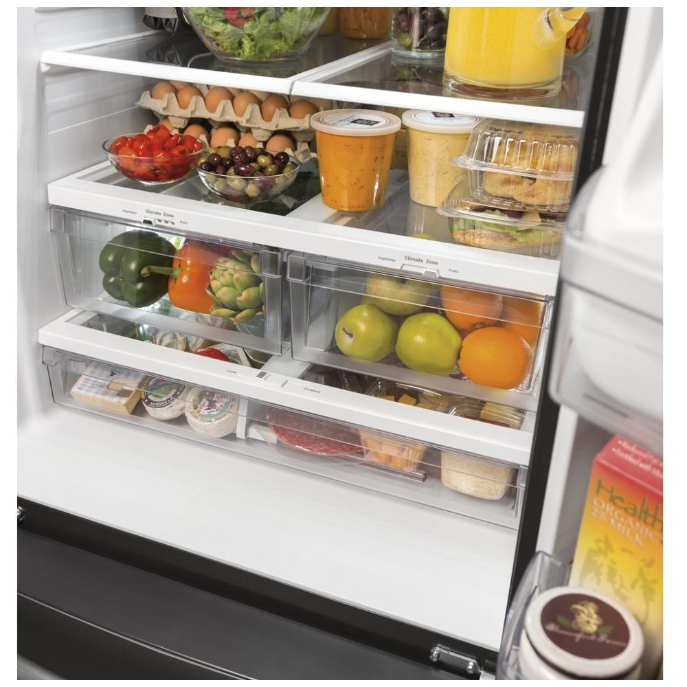 GWE19JGLWW - Réfrigérateur à portes françaises encastré de profondeur comptoir ENERGY STAR 18.6 pi³