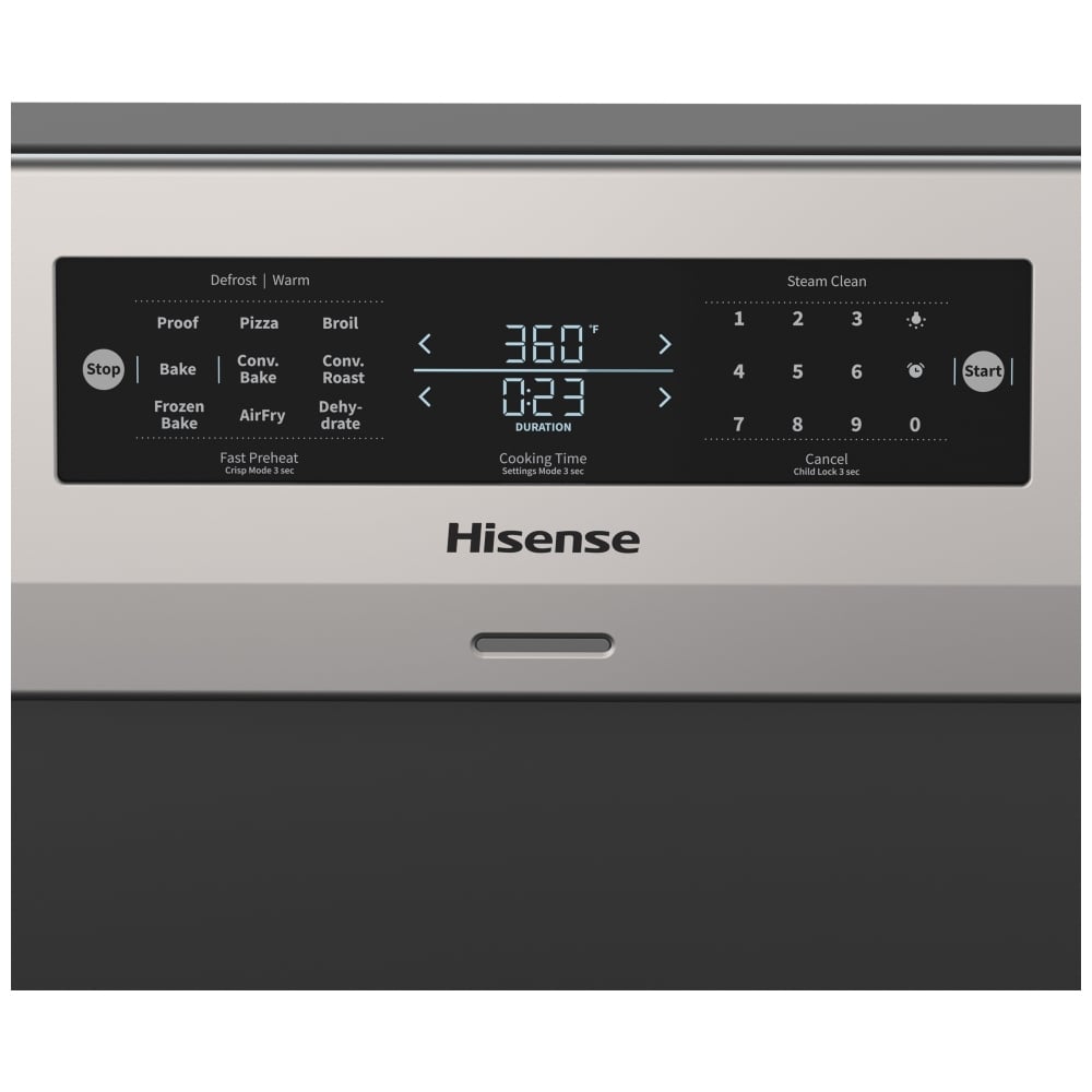 Cuisinière électrique Hisense 30 po 5,8 pi³ à convection véritable avec Air Fry