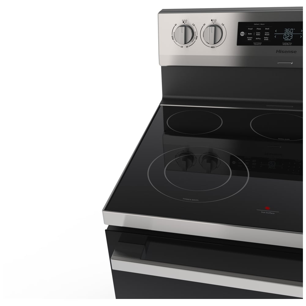 Cuisinière électrique Hisense 30 po 5,8 pi³ à convection véritable avec Air Fry