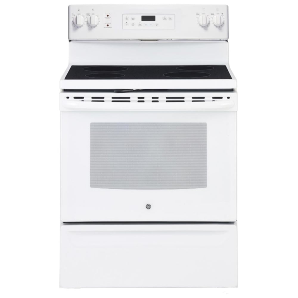 JCB630DKWW - GE 30” Cuisinière électrique avec tiroir de rangement blanc