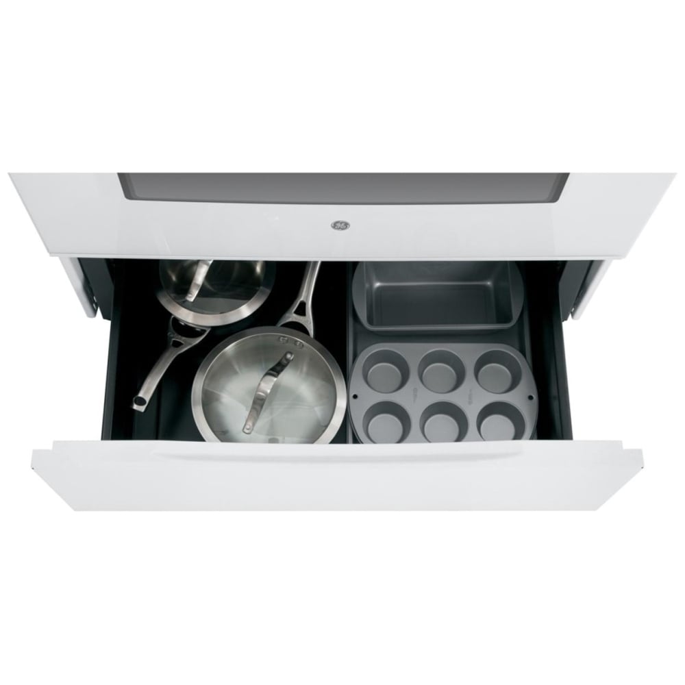 JCB630DKWW - GE 30” Cuisinière électrique avec tiroir de rangement blanc
