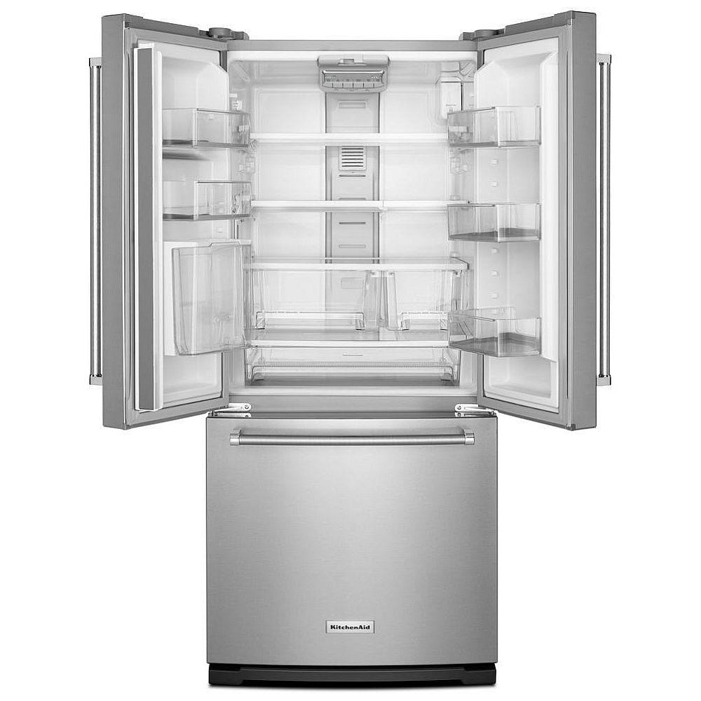 KRFF300ESS - Réfrigérateur à portes françaises 20 pi³ 30 po de large, profondeur standard, distributeur intérieur