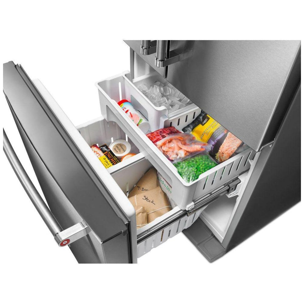 KRFF300ESS - Réfrigérateur à portes françaises 20 pi³ 30 po de large, profondeur standard, distributeur intérieur