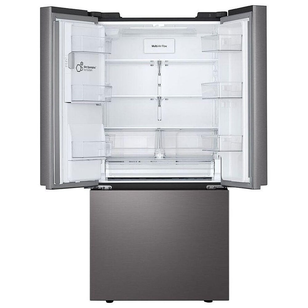 LF25S6330D - Réfrigérateur à portes françaises 25 pi³, profondeur standard, 3 portes, acier inoxydable noir PrintProof™