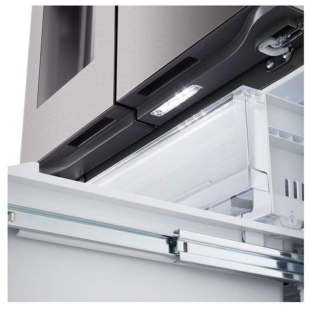 LF25S6330D - Réfrigérateur à portes françaises 25 pi³, profondeur standard, 3 portes, acier inoxydable noir PrintProof™