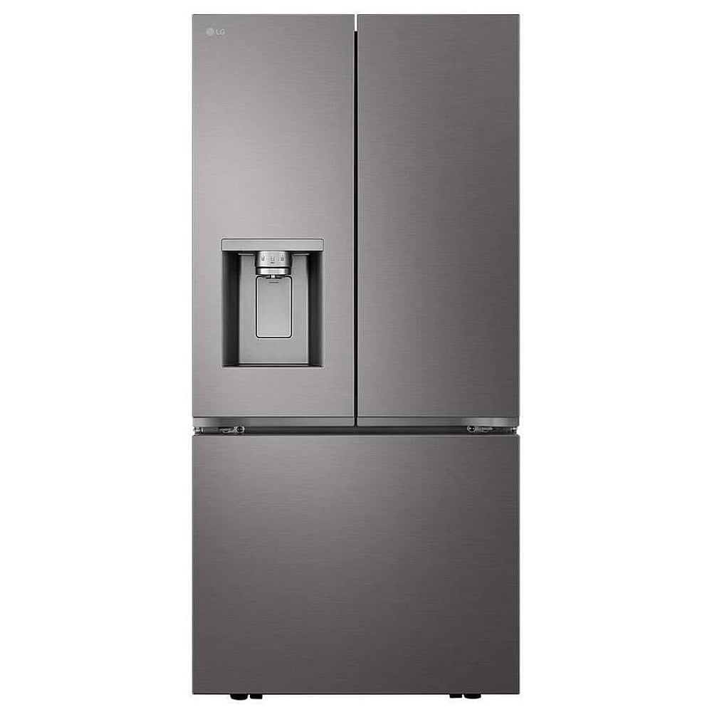 LF25S6330D - Réfrigérateur à portes françaises 25 pi³, profondeur standard, 3 portes, acier inoxydable noir PrintProof™
