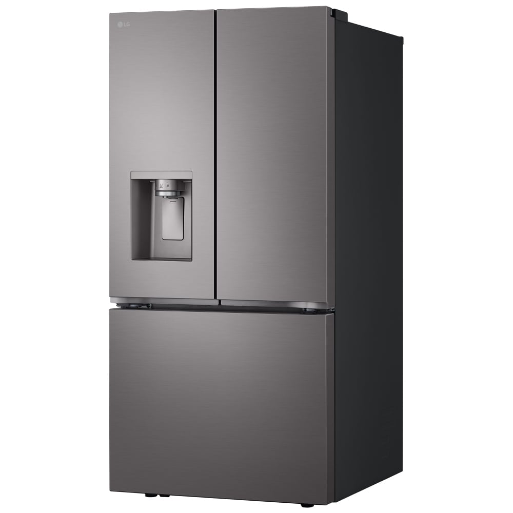 LF25S6330D - Réfrigérateur à portes françaises 25 pi³, profondeur standard, 3 portes, acier inoxydable noir PrintProof™