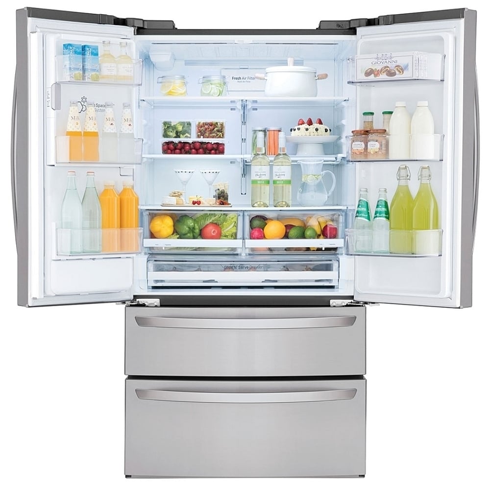 LMXS28626S – Réfrigérateur à portes françaises LG 27,8 pi³ inox