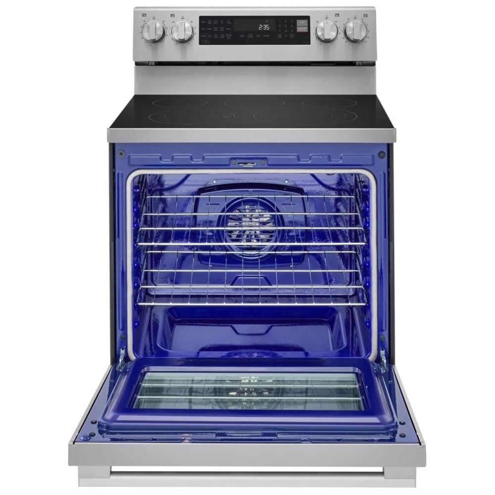 LREN6325XE - Cuisinière électrique intelligente LG 30 po 6,3 pi³ ProBake Convection Air Fry InstaView
