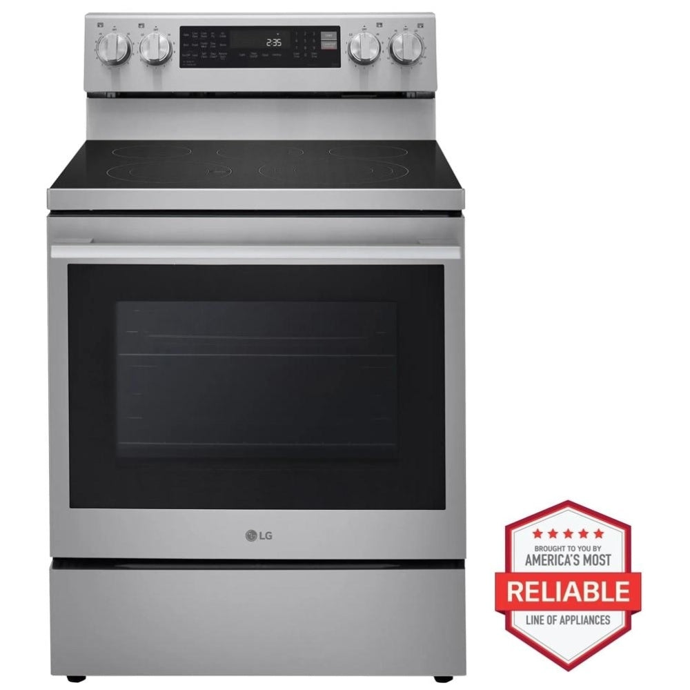 LREN6325XE - Cuisinière électrique autonome intelligente LG 6,3 pi³ avec convection ProBake® et Air Fry
