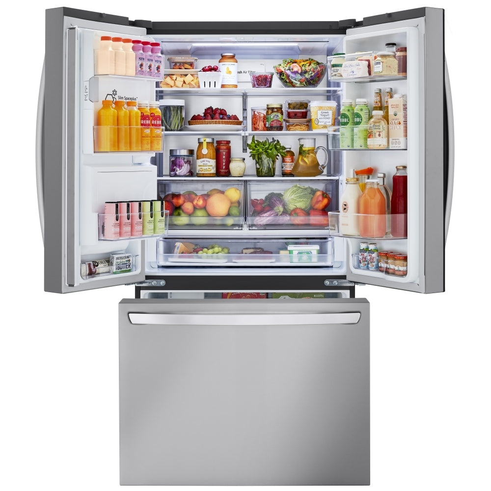 LRFXC2606S - Réfrigérateur Max Contre‑profondeur MAX 26 pi³ Smart à deux congélateurs et doubles machines à glaçons