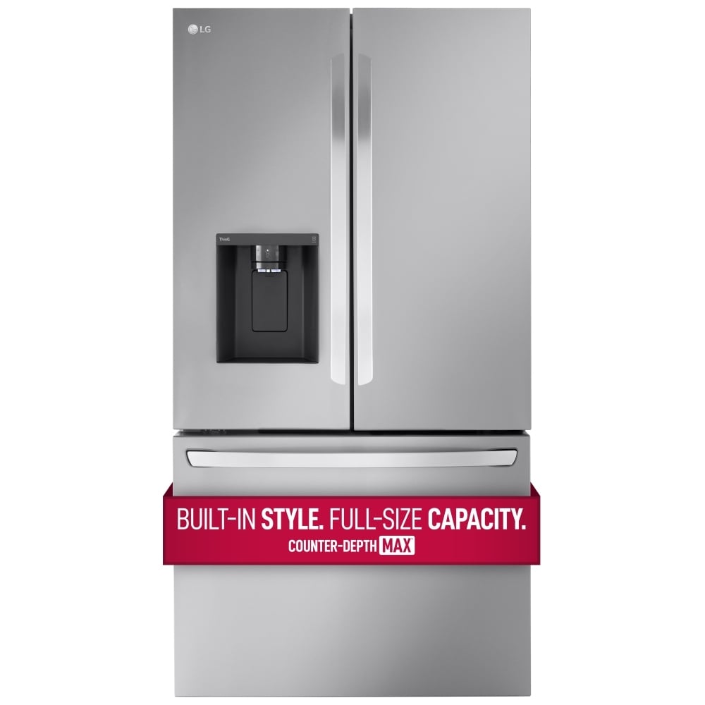 LRFXC2606S - Réfrigérateur Max Contre‑profondeur MAX 26 pi³ Smart à deux congélateurs et doubles machines à glaçons