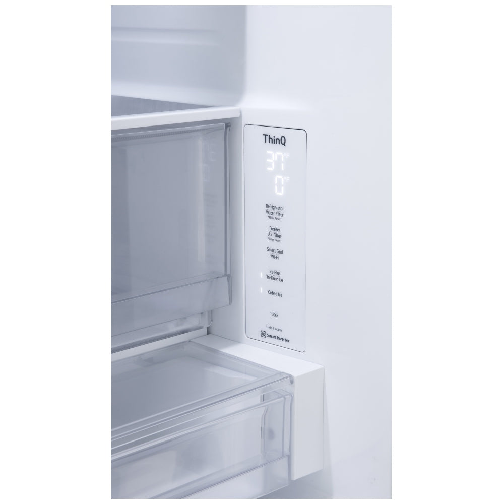 LRFXC2606S - Réfrigérateur Max Contre‑profondeur MAX 26 pi³ Smart à deux congélateurs et doubles machines à glaçons
