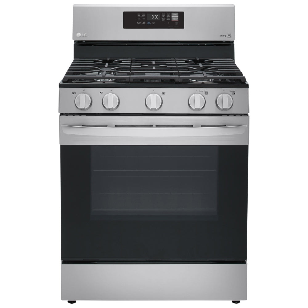 LRGL5823S - Cuisinière à gaz intelligente LG de 5,8 pi³ avec convection, Air Fry et EasyClean